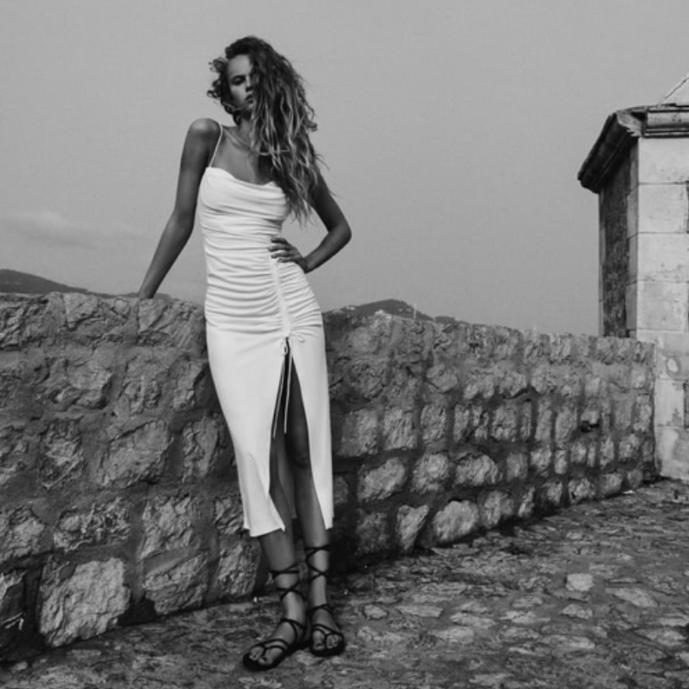 Zara Draped Midi Dress